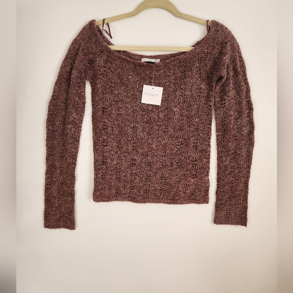 American Eagle Outfitters NWT Off-Shoulder Sweater S